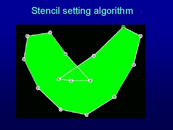 Stencil setting algorithm 