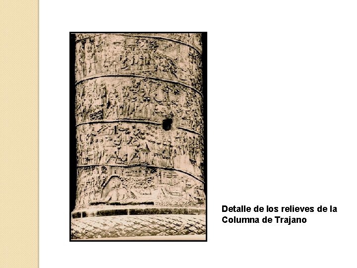 Detalle de los relieves de la Columna de Trajano 