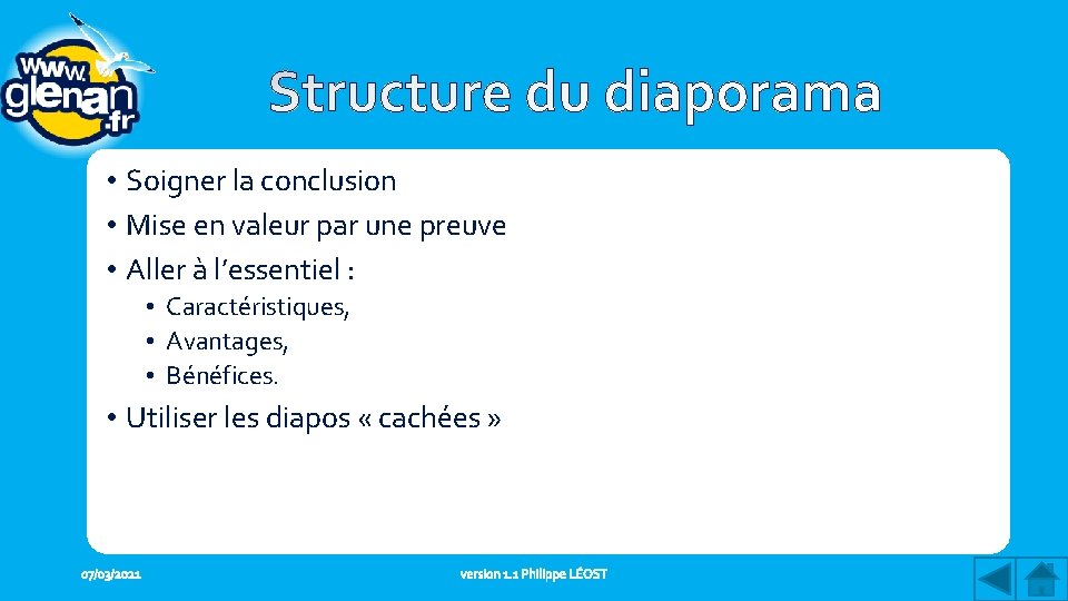  • Soigner la conclusion • Mise en valeur par une preuve • Aller