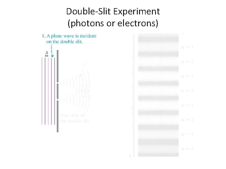 Double-Slit Experiment (photons or electrons) 