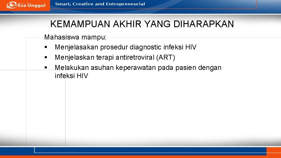 KEPERAWATAN HIV AIDS PERTEMUAN 3 Askep pada pasien