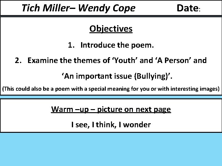 Wendy Cope 1St Date Context | She 1St Date Poem – PCZXR