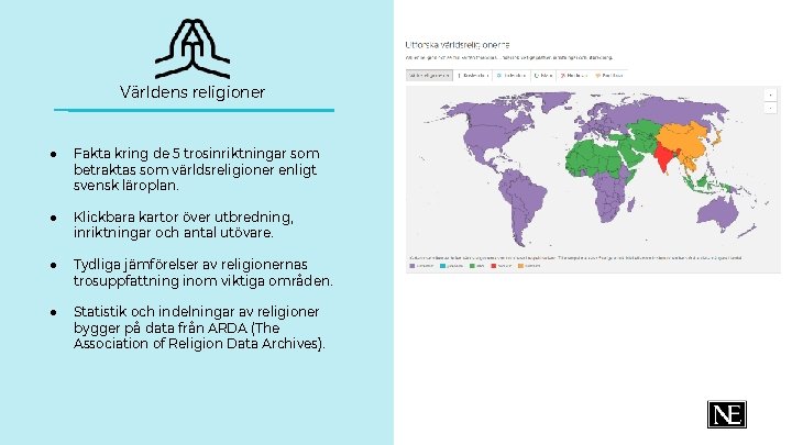 Världens religioner ● Fakta kring de 5 trosinriktningar som betraktas som världsreligioner enligt svensk