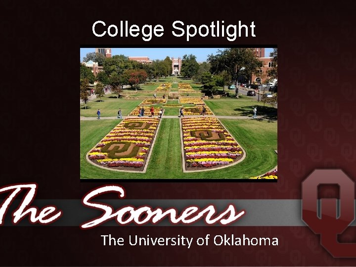 College Spotlight The University of Oklahoma 