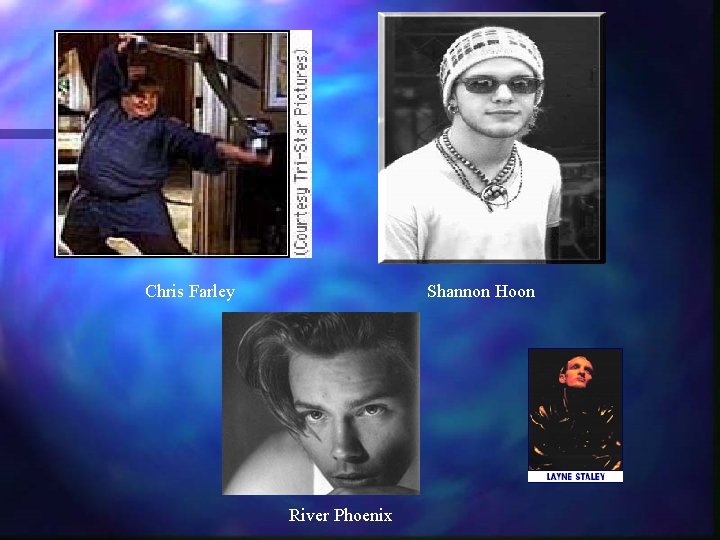 Chris Farley Shannon Hoon River Phoenix 