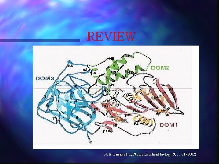 REVIEW N. A. Larsen et al. , Nature Structural Biology 9, 17 -21 (2002)