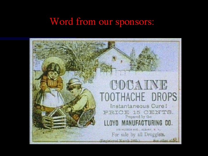 Word from our sponsors: 