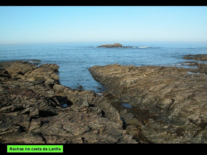 Rochas no costa de Lariño 