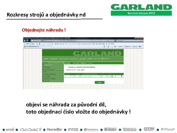 Rozkresy strojů a objednávky nd Objednejte náhradu ! objeví se náhrada za původní díl, Rozkresy strojů a objednávky nd Objednejte náhradu ! objeví se náhrada za původní díl,