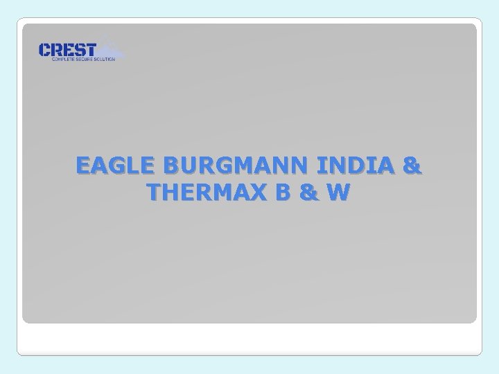 EAGLE BURGMANN INDIA & THERMAX B & W 