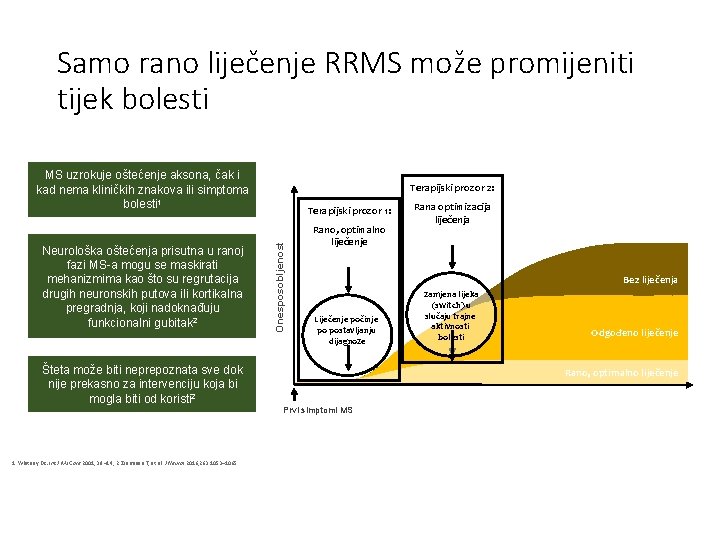 Samo rano liječenje RRMS može promijeniti tijek bolesti MS uzrokuje oštećenje aksona, čak i