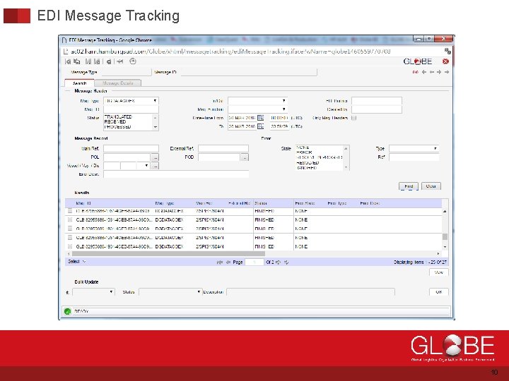 EDI Message Tracking 10 