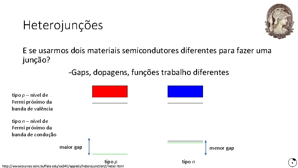 Heterojunções E se usarmos dois materiais semicondutores diferentes para fazer uma junção? -Gaps, dopagens, Heterojunções E se usarmos dois materiais semicondutores diferentes para fazer uma junção? -Gaps, dopagens,