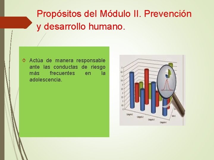 Propósitos del Módulo II. Prevención y desarrollo humano. . . Actúa de manera responsable