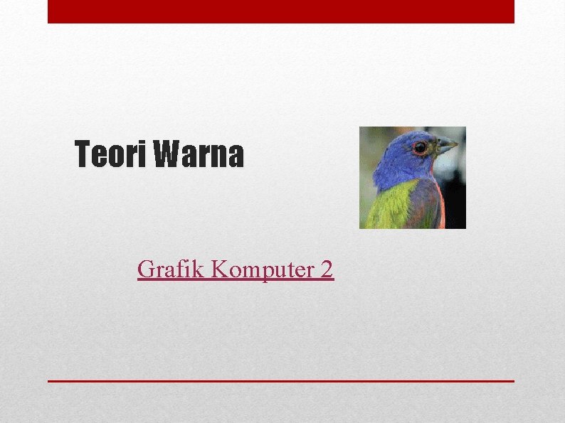 Teori Warna Grafik Komputer 2 