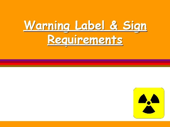 Radiation Safety An Overview Of Osha And Uni Radiation Safety An Overview Of Osha And Uni