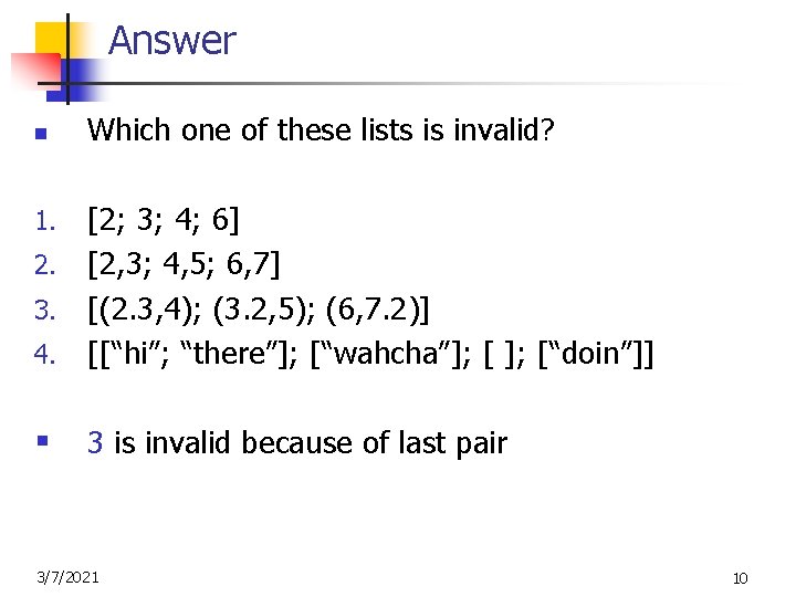 Programming Languages and Compilers CS 421 5 Recursion