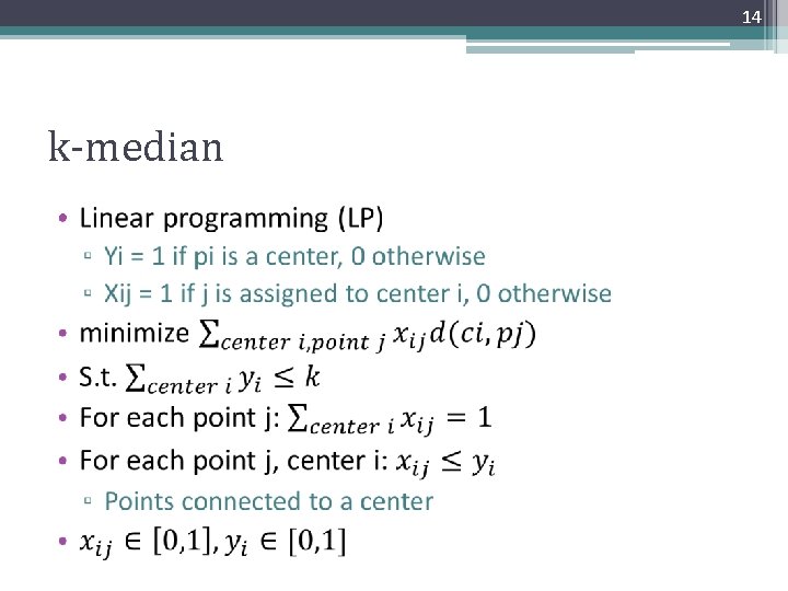 14 k-median • 