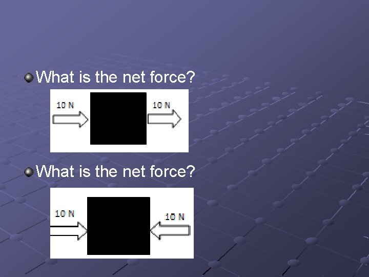 What is the net force? 