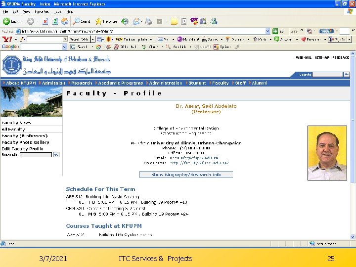 3/7/2021 ITC Services & Projects 25 