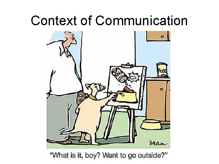 Context of Communication 