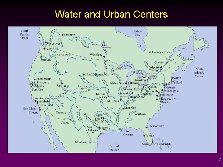 Water and Urban Centers 7 