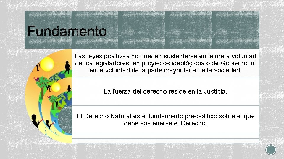 Las leyes positivas no pueden sustentarse en la mera voluntad de los legisladores, en