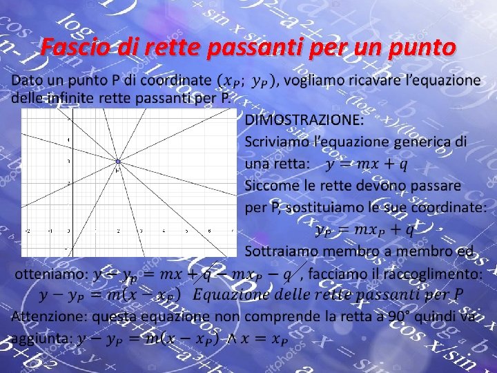 Fascio di rette passanti per un punto • 