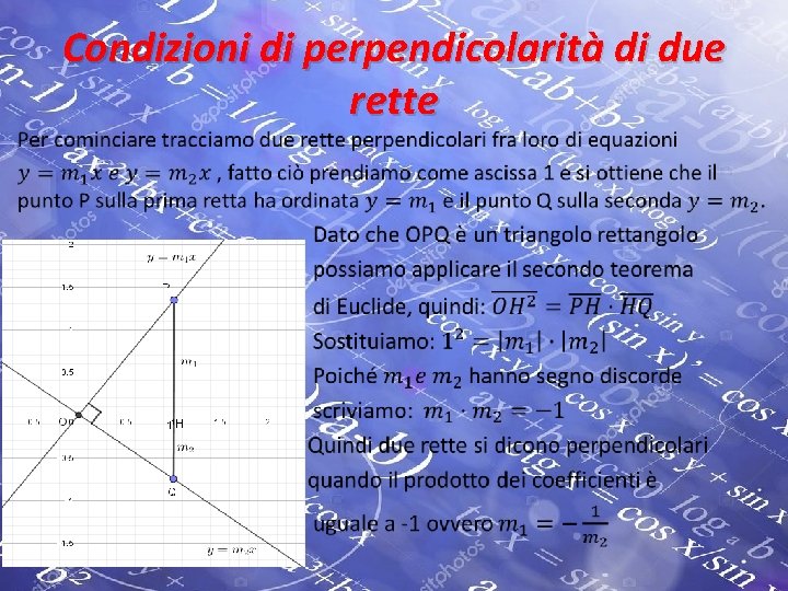  • Condizioni di perpendicolarità di due rette 