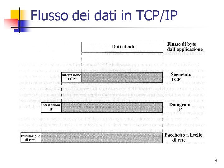 Flusso dei dati in TCP/IP 8 