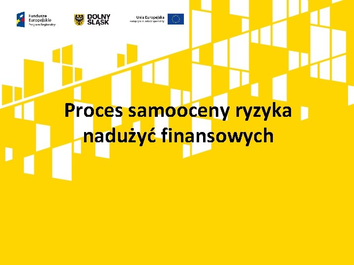 Proces samooceny ryzyka nadużyć finansowych 