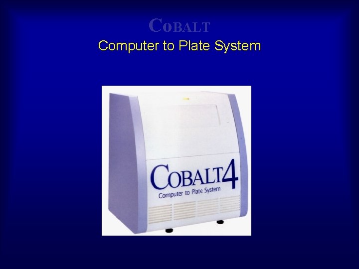 Co. BALT Computer to Plate System 
