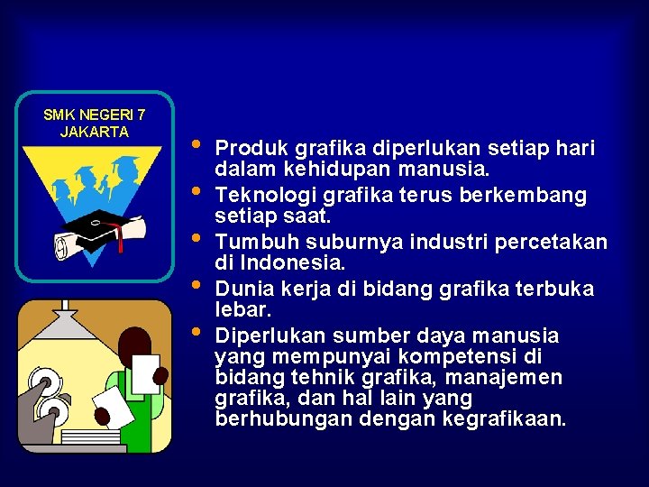 SMK NEGERI 7 JAKARTA • • • Produk grafika diperlukan setiap hari dalam kehidupan