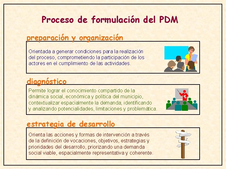 LA FORMULACIN DEL PLAN DE DESARROLLO MUNICIPAL La