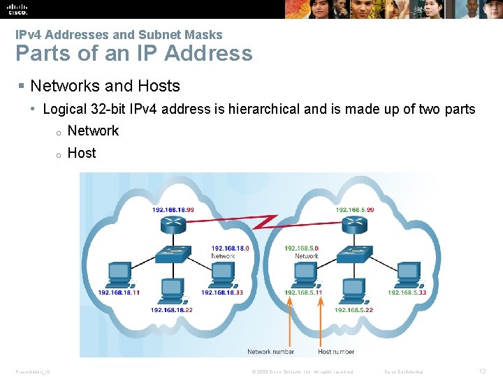 IPv 4 Addresses and Subnet Masks Parts of an IP Address § Networks and