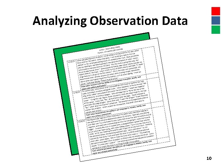 Analyzing Observation Data 10 