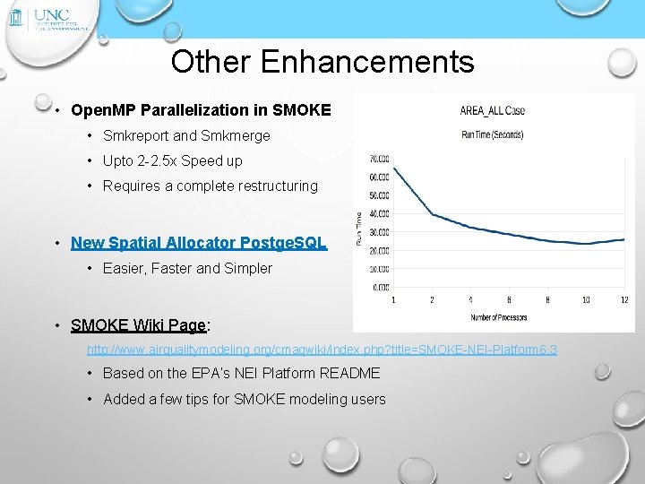 Other Enhancements • Open. MP Parallelization in SMOKE • Smkreport and Smkmerge • Upto