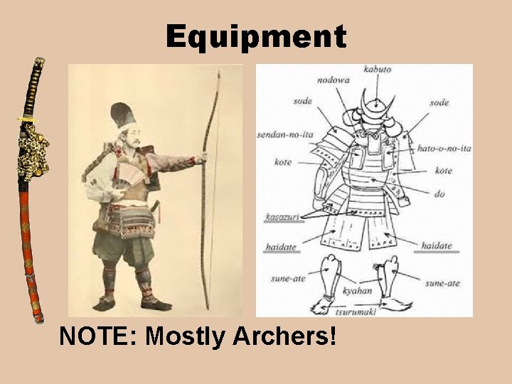 Equipment NOTE: Mostly Archers! 