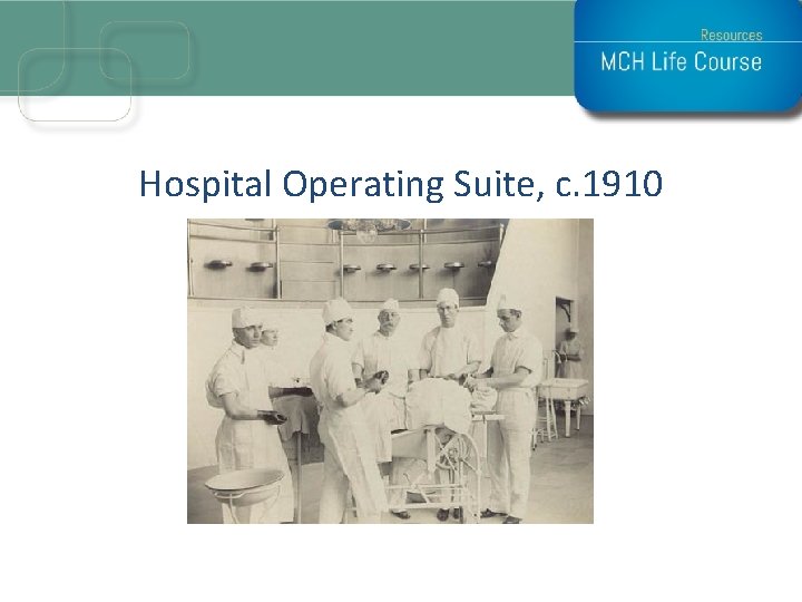 Hospital Operating Suite, c. 1910 