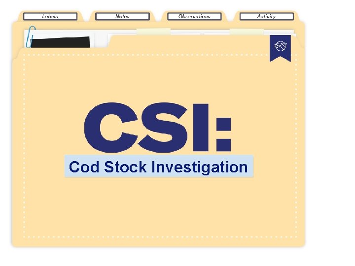 Cod Stock Investigation 