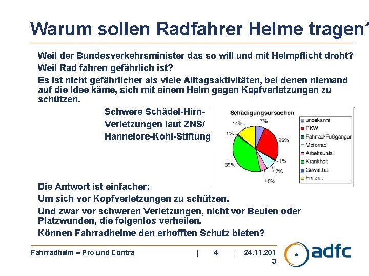 Warum sollen Radfahrer Helme tragen? Weil der Bundesverkehrsminister das so will und mit Helmpflicht
