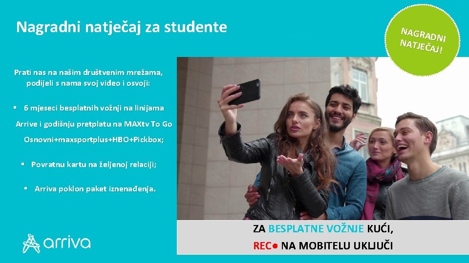 Nagradni natječaj za studente Zagreb Prati nas na našim društvenim mrežama, podijeli s nama