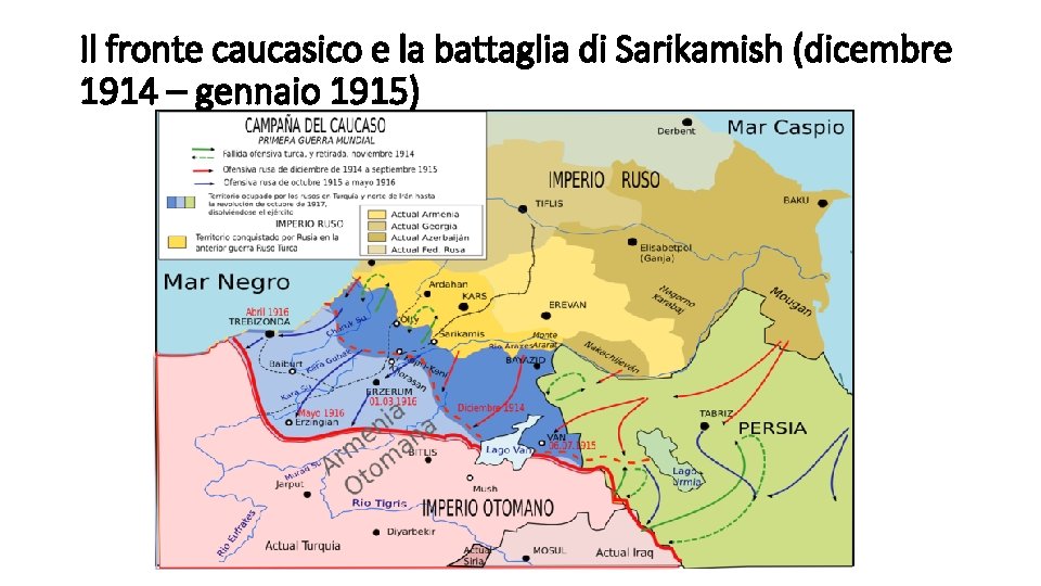 Il fronte caucasico e la battaglia di Sarikamish (dicembre 1914 – gennaio 1915) 