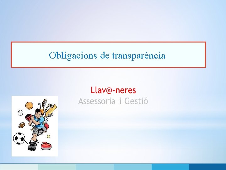 Obligacions de transparència 