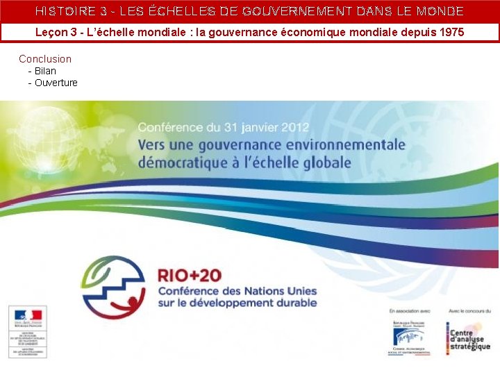 HISTOIRE 3 - LES ÉCHELLES DE GOUVERNEMENT DANS LE MONDE Leçon 3 - L’échelle HISTOIRE 3 - LES ÉCHELLES DE GOUVERNEMENT DANS LE MONDE Leçon 3 - L’échelle