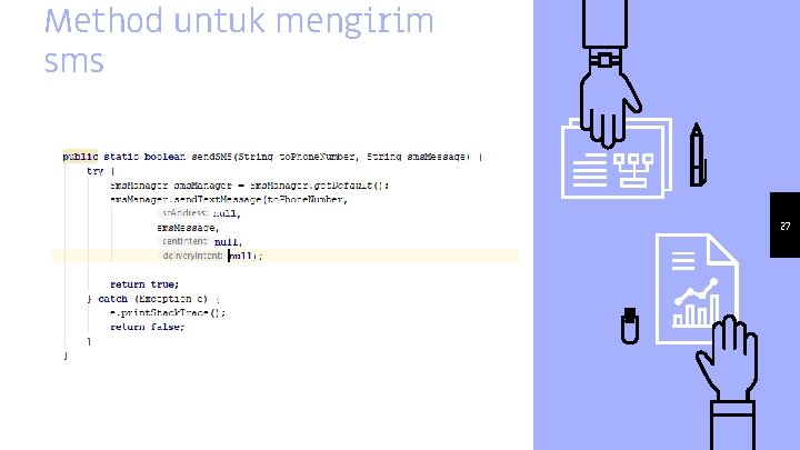 Method untuk mengirim sms 27 