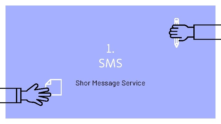 1. SMS Shor Message Service 