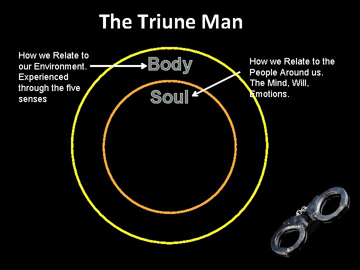 The Triune Man How we Relate to our Environment. Experienced through the five senses