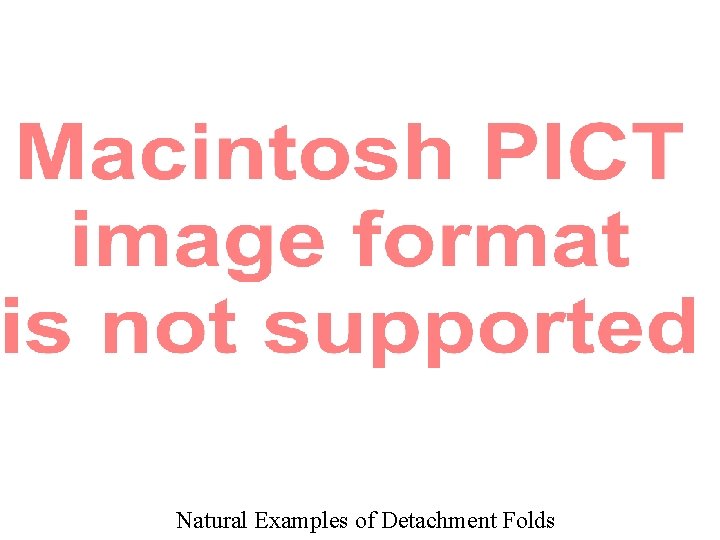 Natural Examples of Detachment Folds 