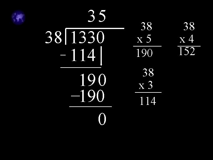 35 38 1330 114 190 0 38 x 5 190 38 x 3 114 35 38 1330 114 190 0 38 x 5 190 38 x 3 114